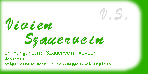 vivien szauervein business card
